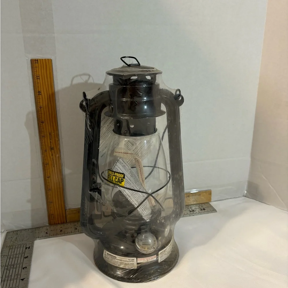 NEW Kerosene‎ Oil Black Lantern Glass WeatherRite New in package camping hiking